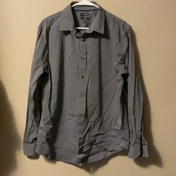 Apt. 9 Men's Charcoal Dress Shirt - Picture 1 of 5